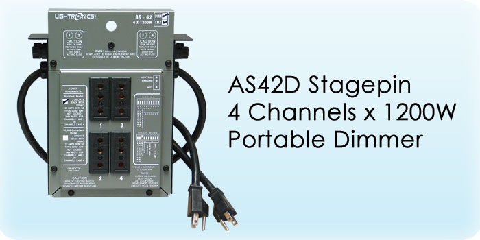 Portable Dimmers - AS Series AS42D Stagepin