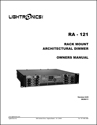 RA121 Unity Architectural Rack Mount Dimmer - Compact installations